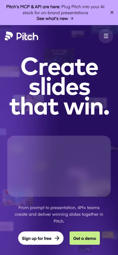 Pitch mobile screenshot