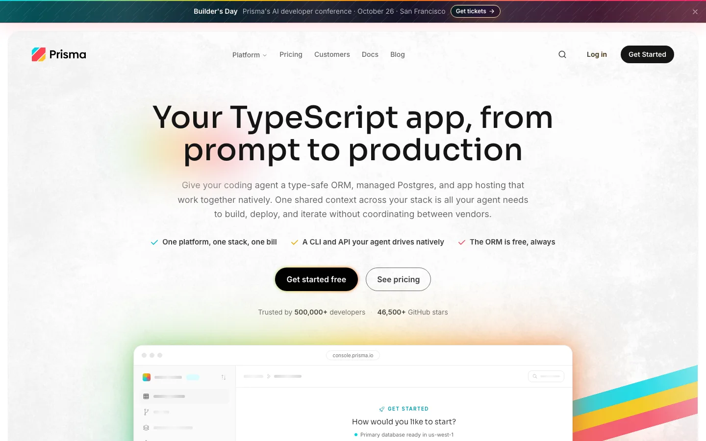 Prisma homepage