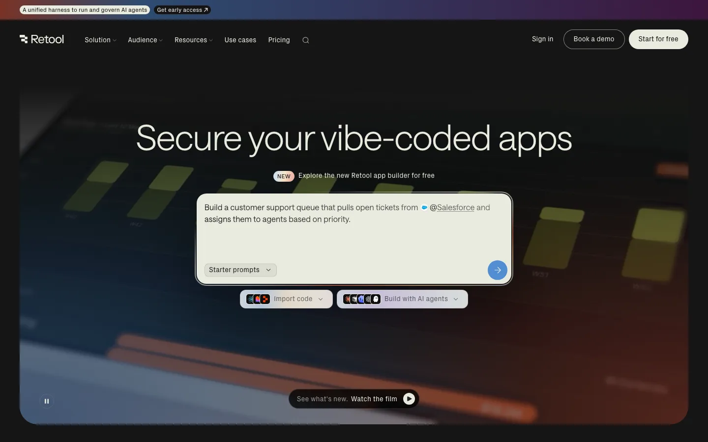 Retool homepage