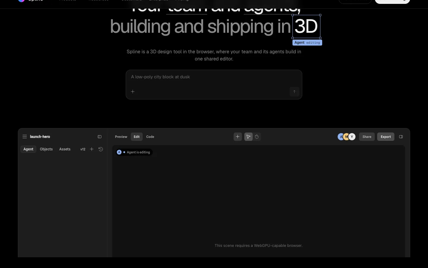 Spline homepage